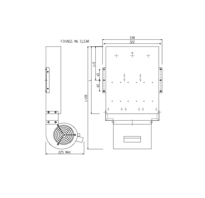 PS385/400BF 040028C-11 Forced Air Cooled Heatsink