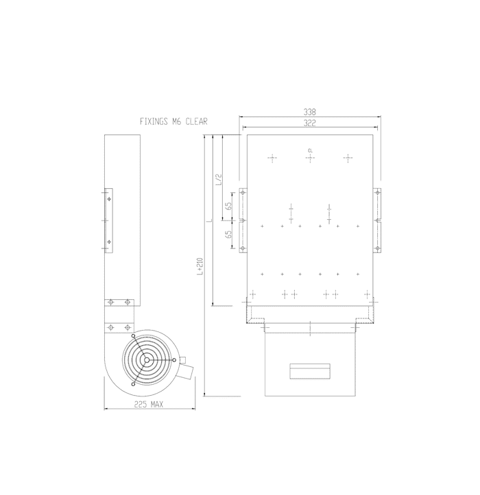 PS384C/400BF 040029C-23 Forced Air Cooled Heatsink
